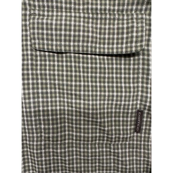 ExOfficio Buzz Off Insect Shield Long Sleeve Men's Shirt Green Plaid Large - Picture 7 of 14